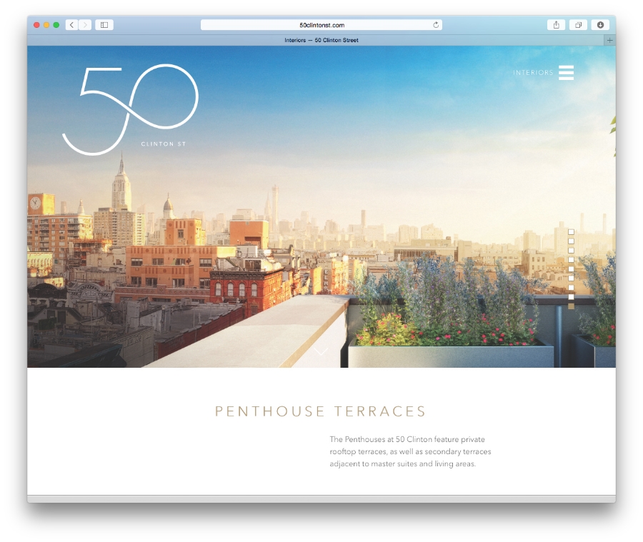 Douglas Elliman / 50 Clinton Street / Website