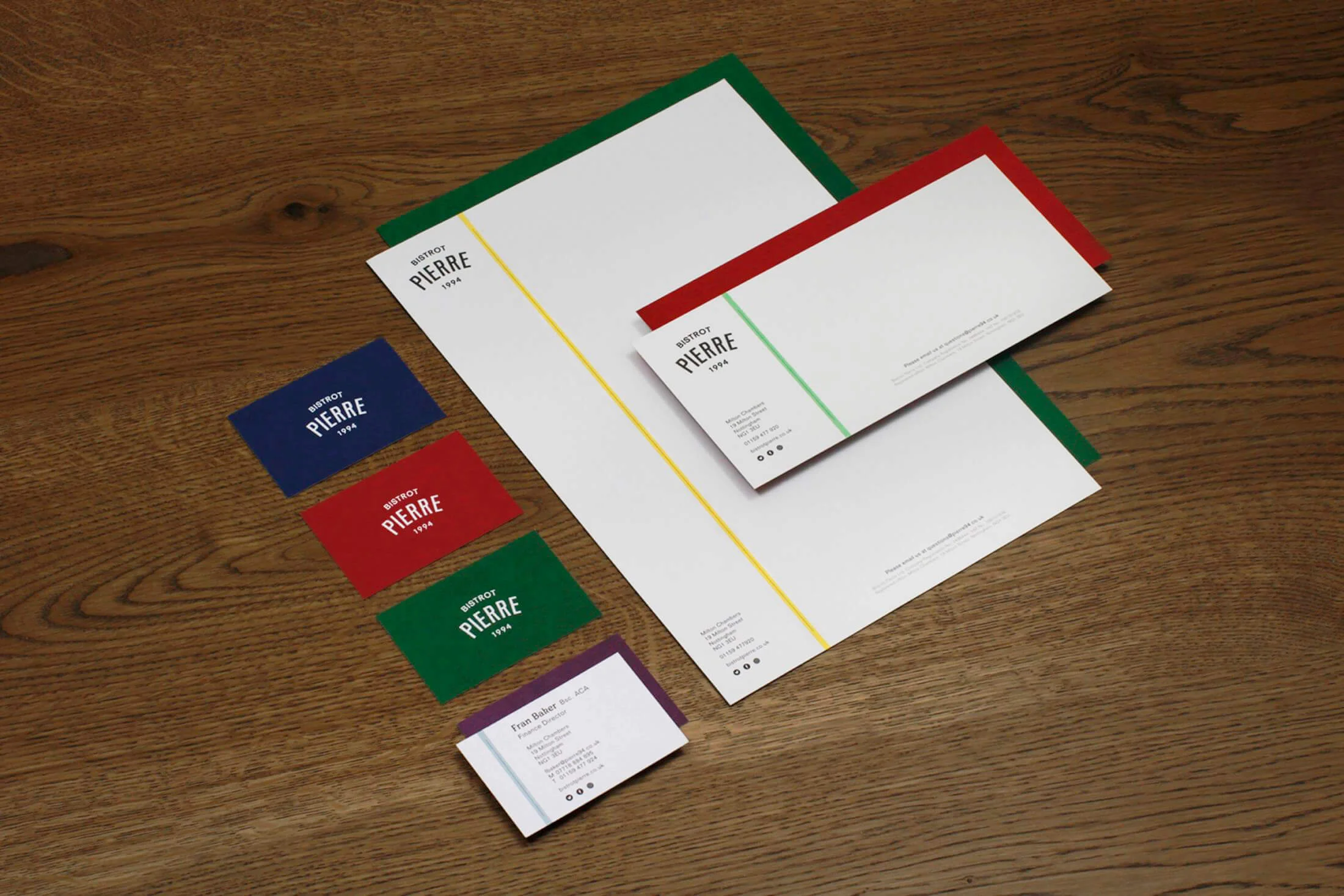 Corporate stationery for all locations