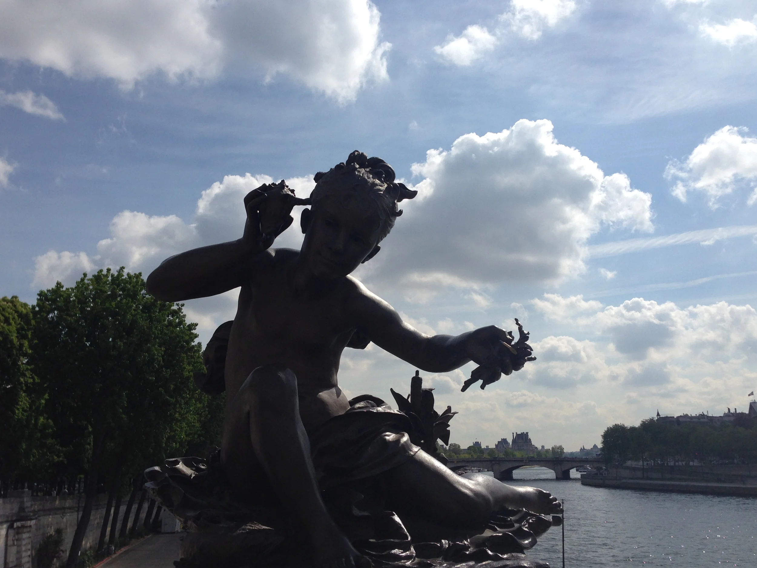 Pont Alexandre in Paris. My favorite bridge and an amazing sky that day. Photo: DelRae