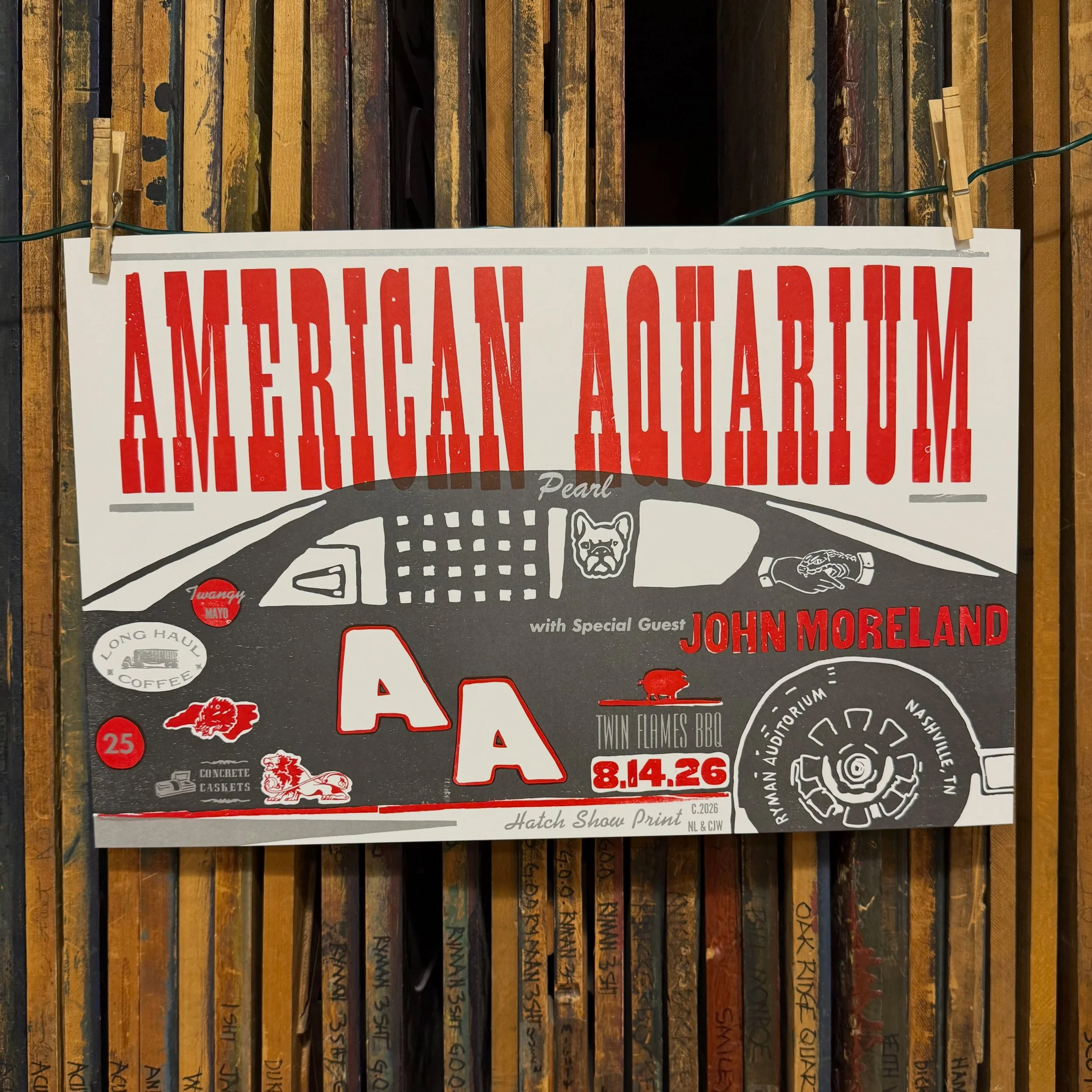 RAISE HELL, PRAISE @americanaquarium!

Poster from last night&rsquo;s @americanaquarium show with @johnmoreland. 

@laserlarson and I put our heads together once again to work up this one. A base image of the legendary Dale Earnhardt Sr. car with an 