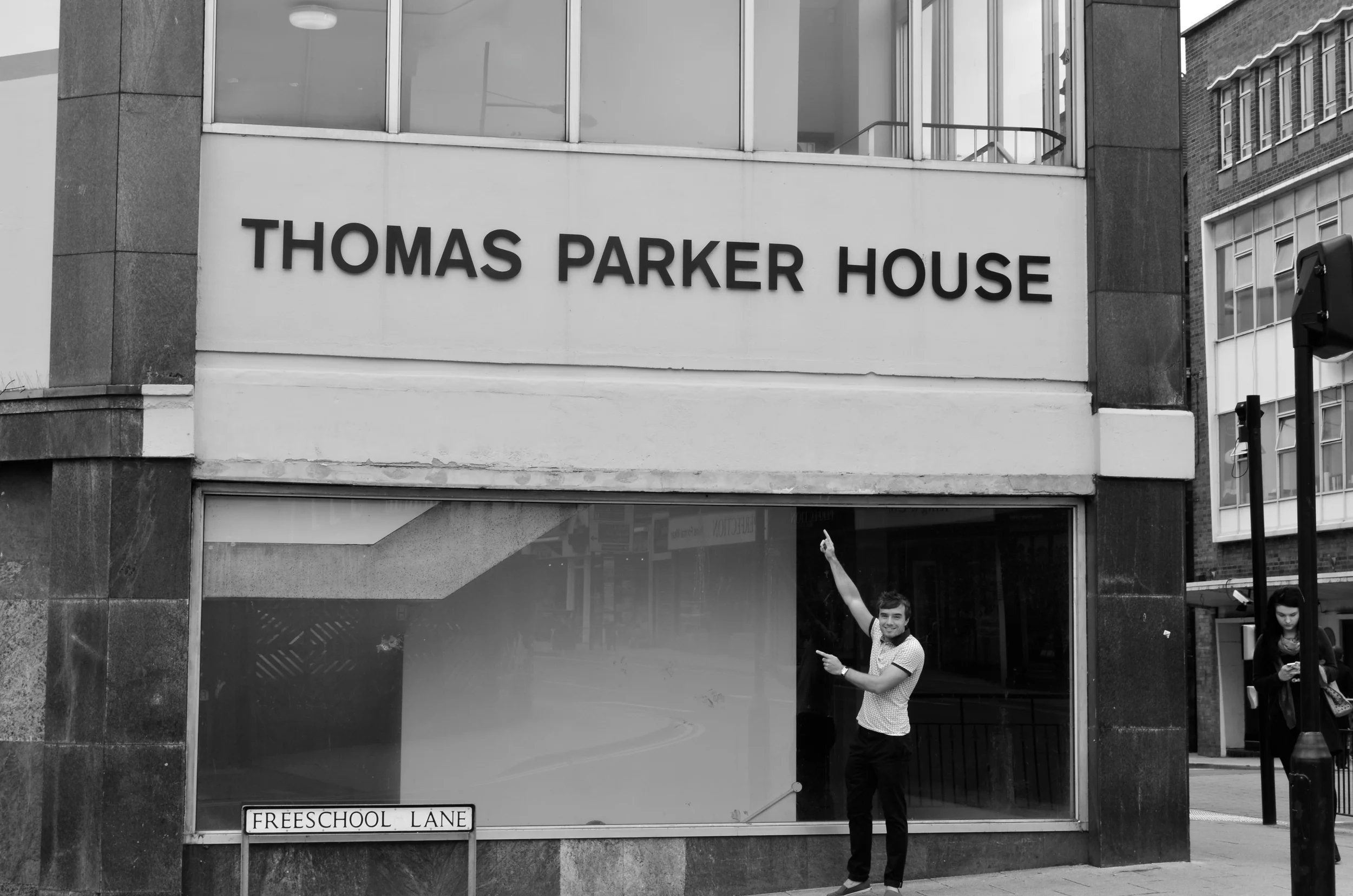 Outside Thomas Parker House for the final time