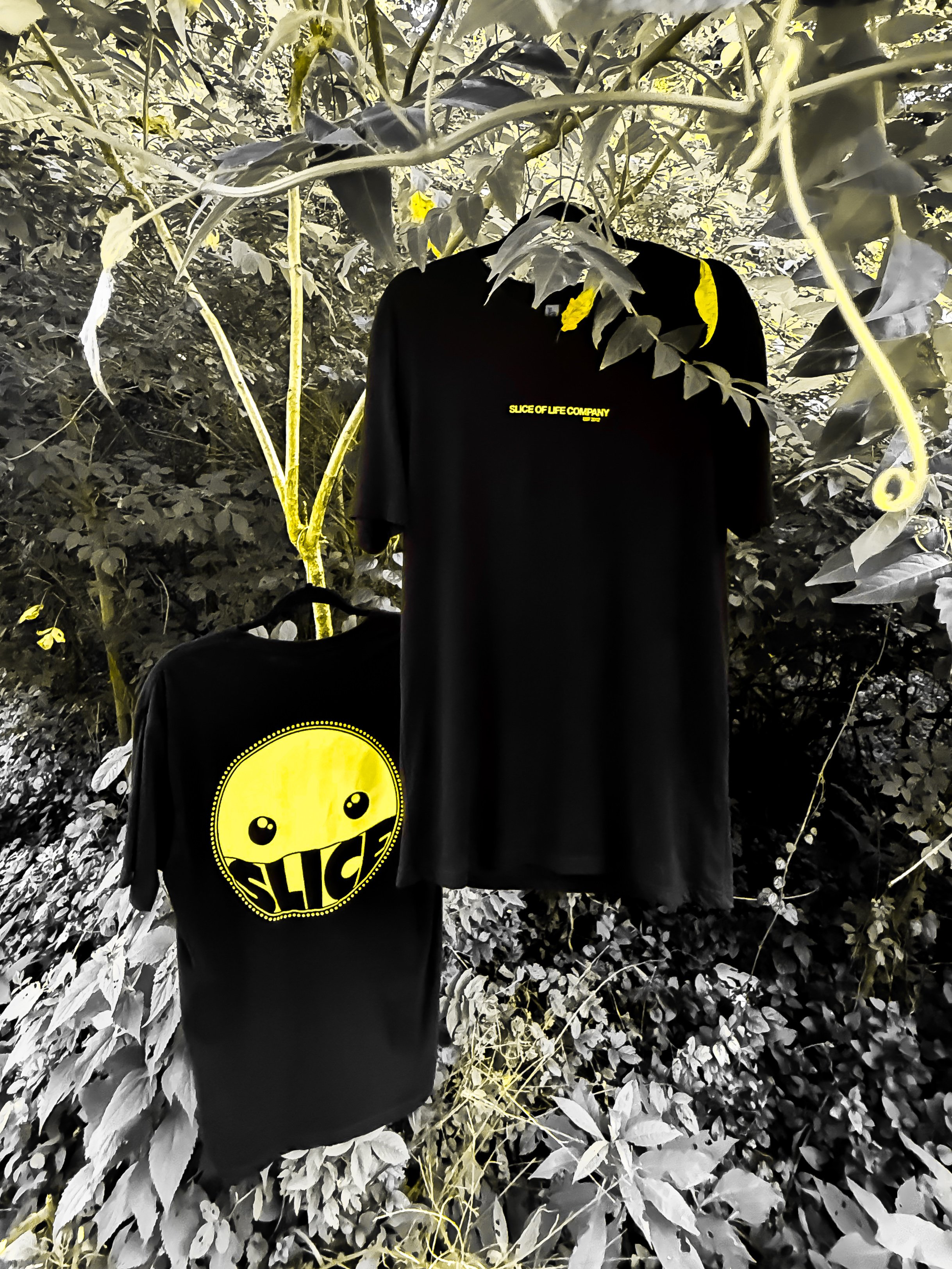 "Smiling Through It" Black Tee