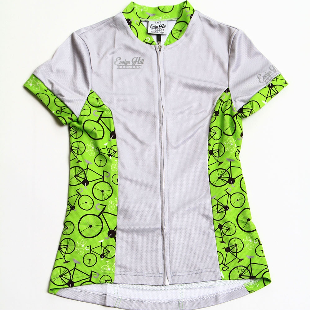 Lime Green Women's Cycling Jersey — Evelyn Hill Cycling