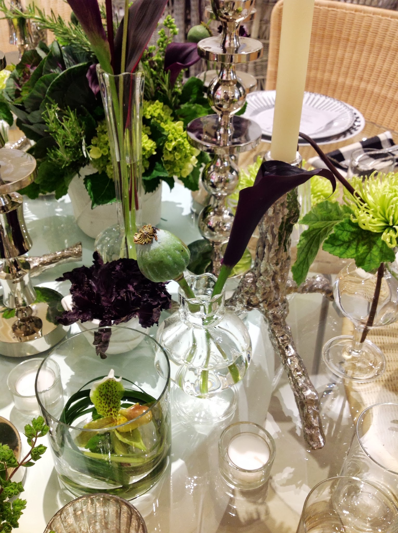 Launch Party- JANUS et Cie Centerpieces by Maxit Flower Design in Houston, Texas