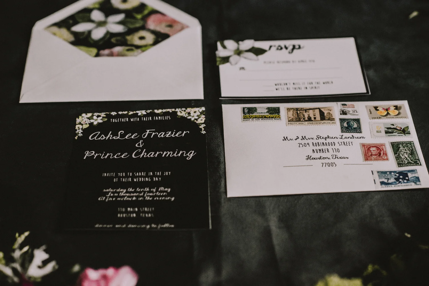 Dark Flowers Photoshoot-Handlettering- Houston, TX