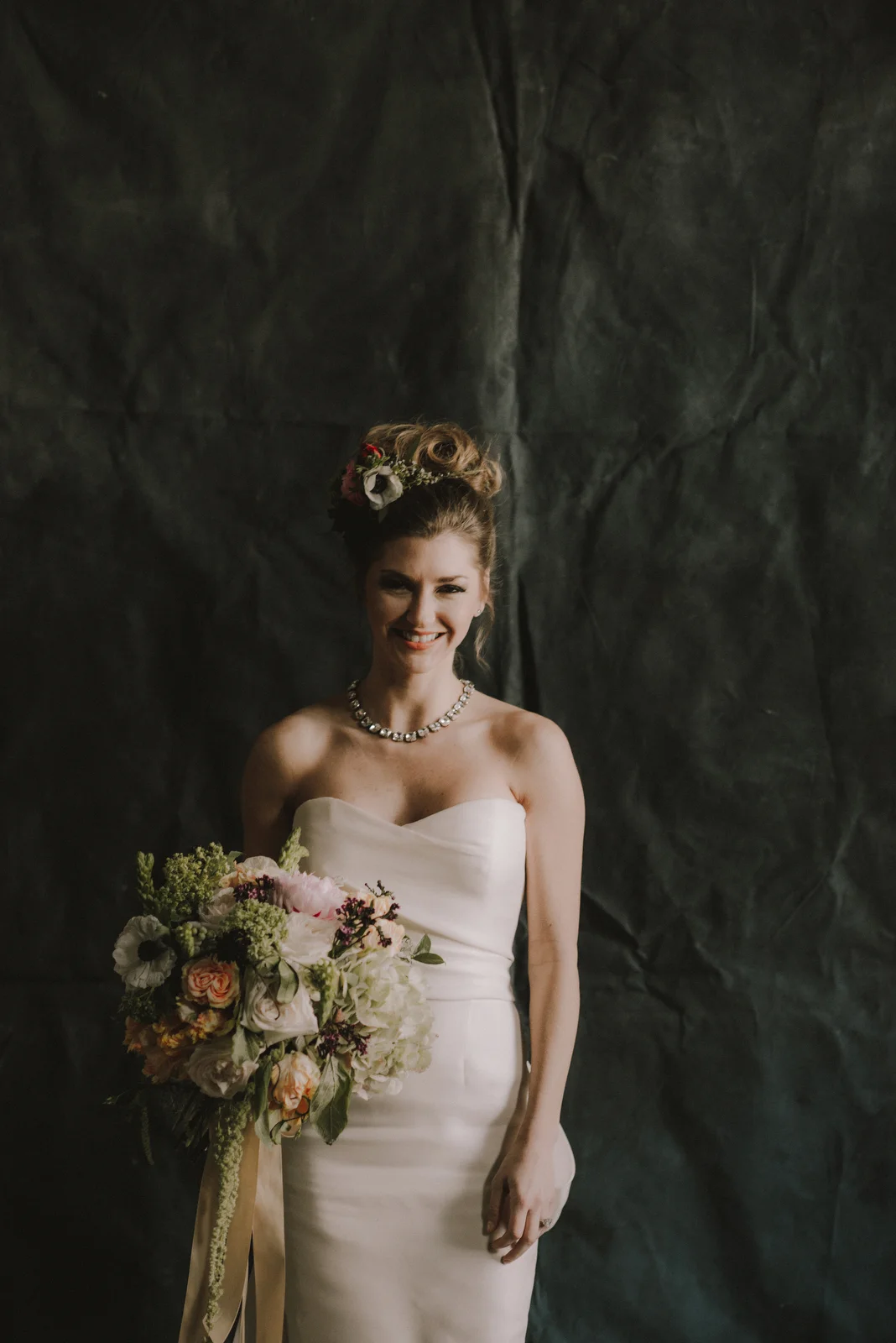 Dark Flowers Bride- Maxit Flowers- Houston Weddings