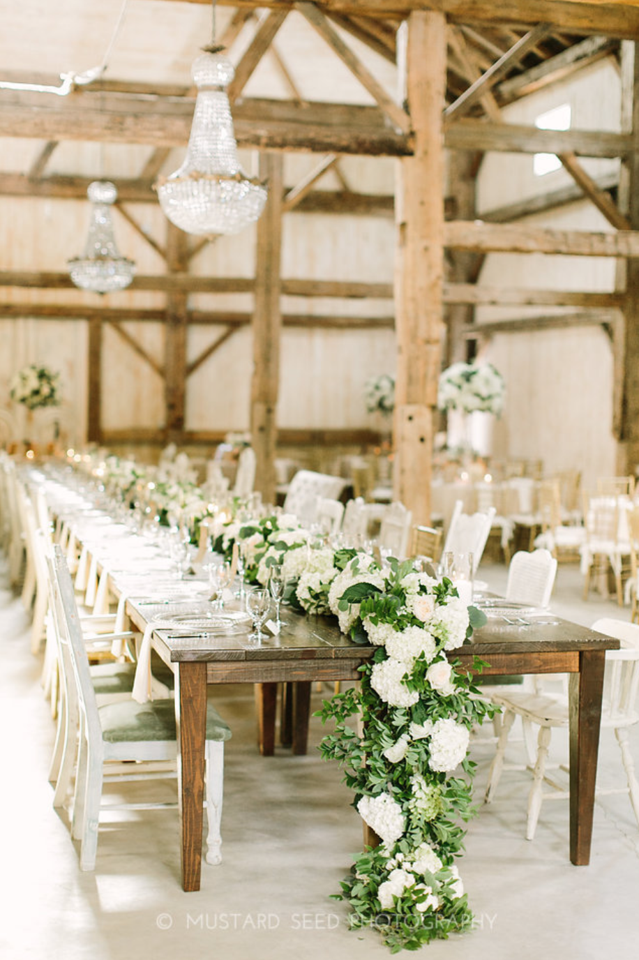 Table Garland- Maxit Flower Design- Houston, TX Weddings