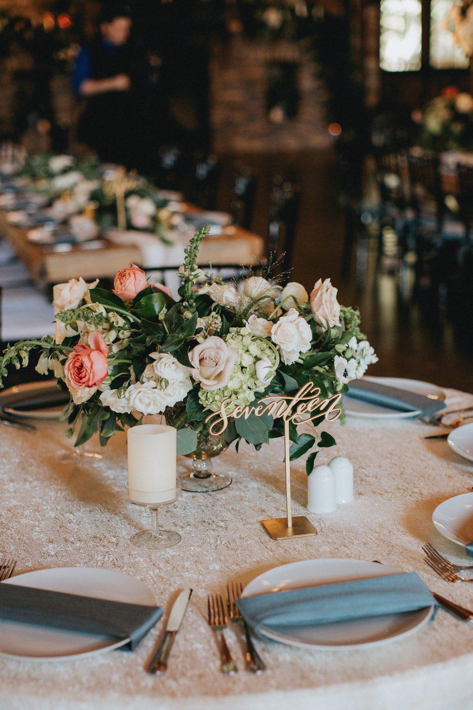 Small compote arrangement by Maxit Flower Design in Houston, TX
