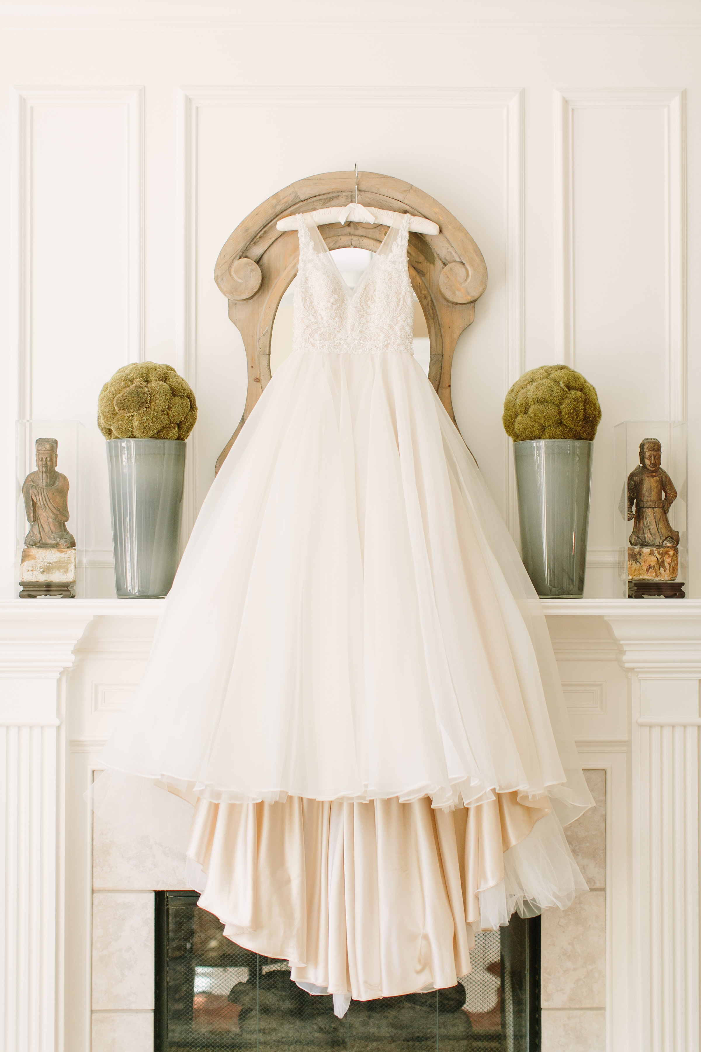 Bridal Gown Hanging Houston Wedding.JPG