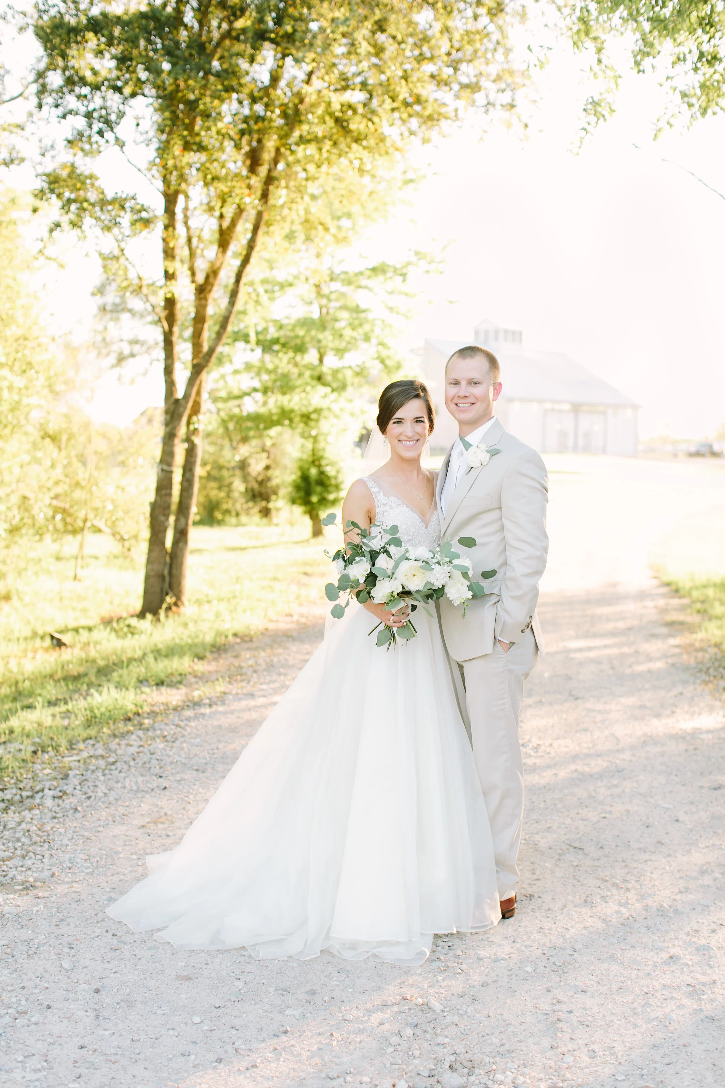 Bride and Groom Outside Mustard Seed.JPG
