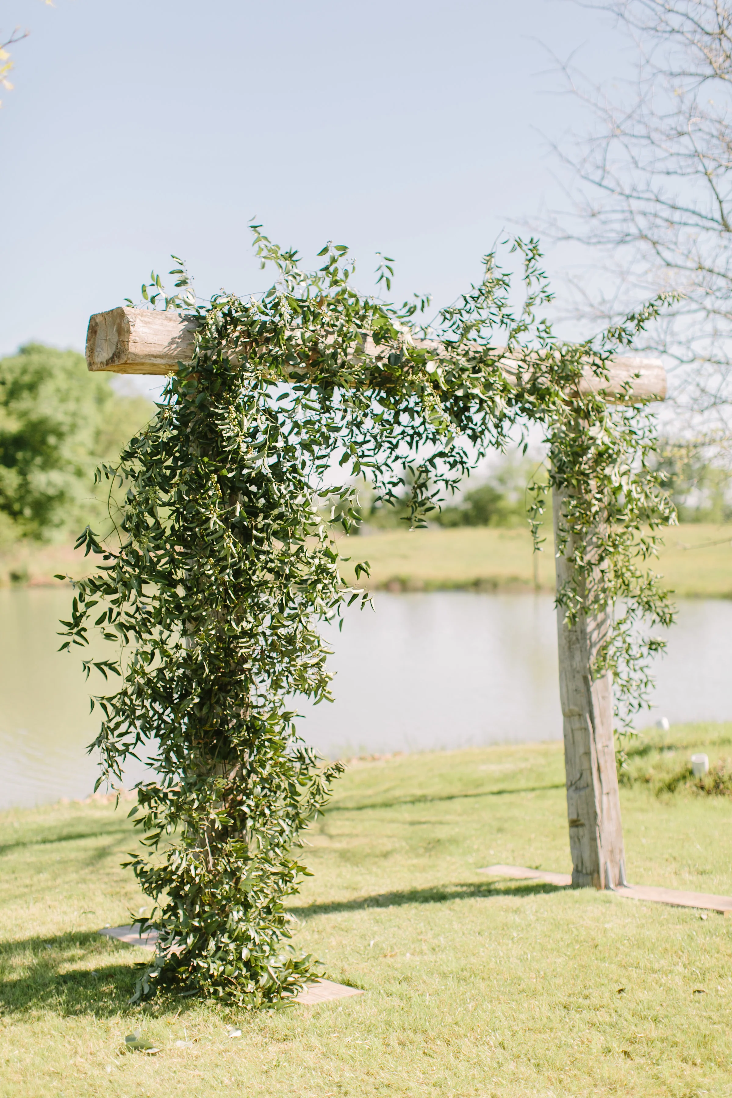 Smilax Arch Wedding Altar Maxit Design Co.JPG