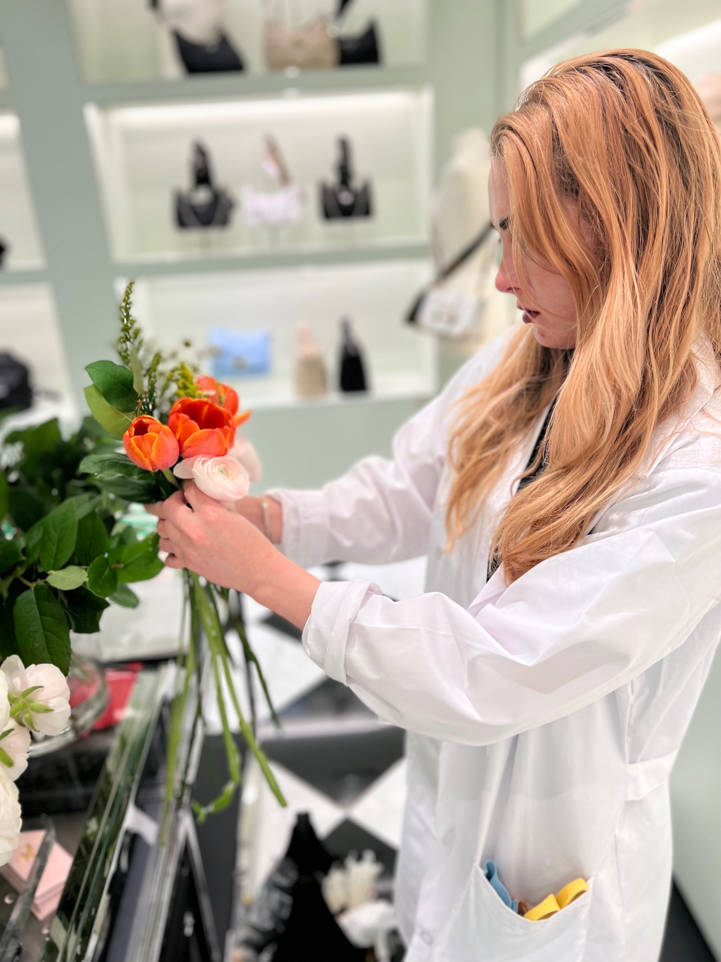 Maxit Floral Designer, Elizabeth, has an eye for unique bouquets!