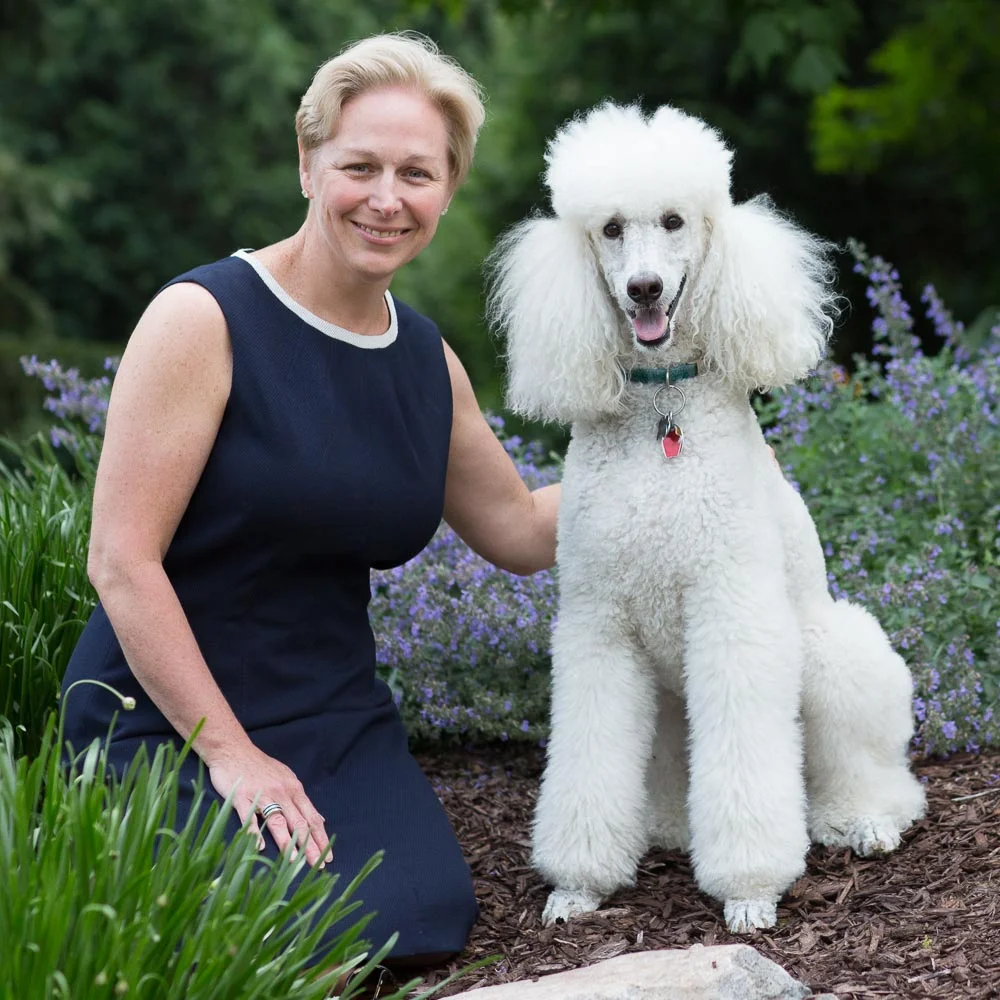 Rhonda Reinholz and her cute pooch.