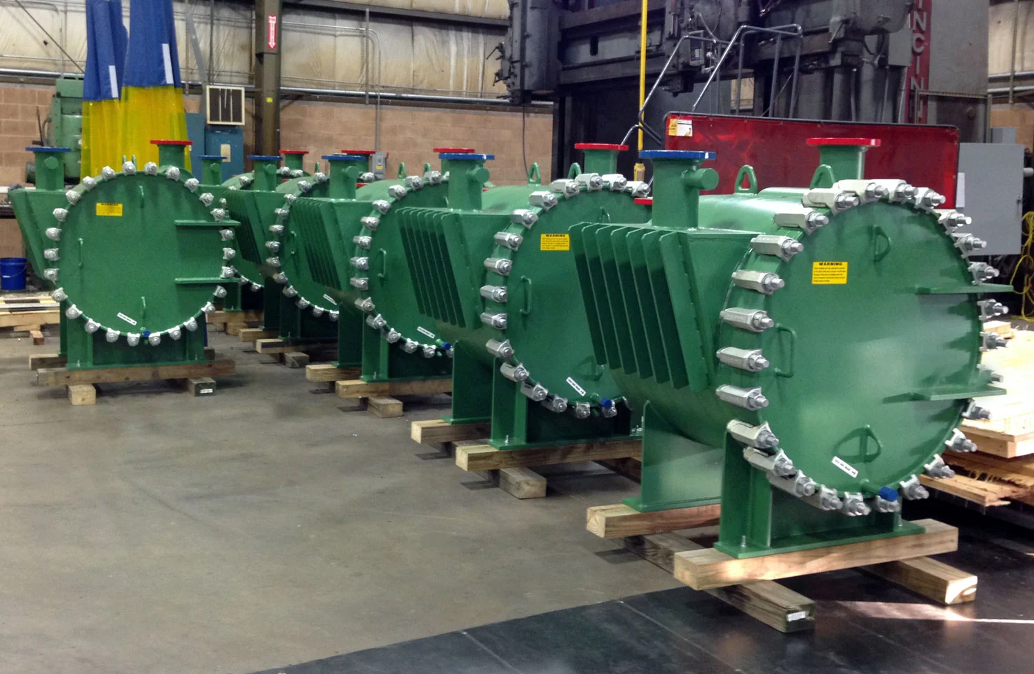 Type 1-DO Spiral Sludge Digester Heaters Partial shipment of six (6) Gooch Thermal spiral heat exchangers for one of the world's largest wastewater treatment plants in Mexico.