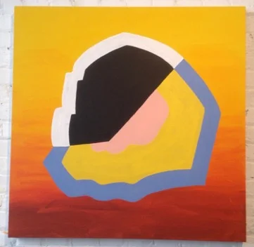 Dawn Arrowsmith, Berlin with Hilma , 2016, acrylic on canvas, 36x 36 inches. 