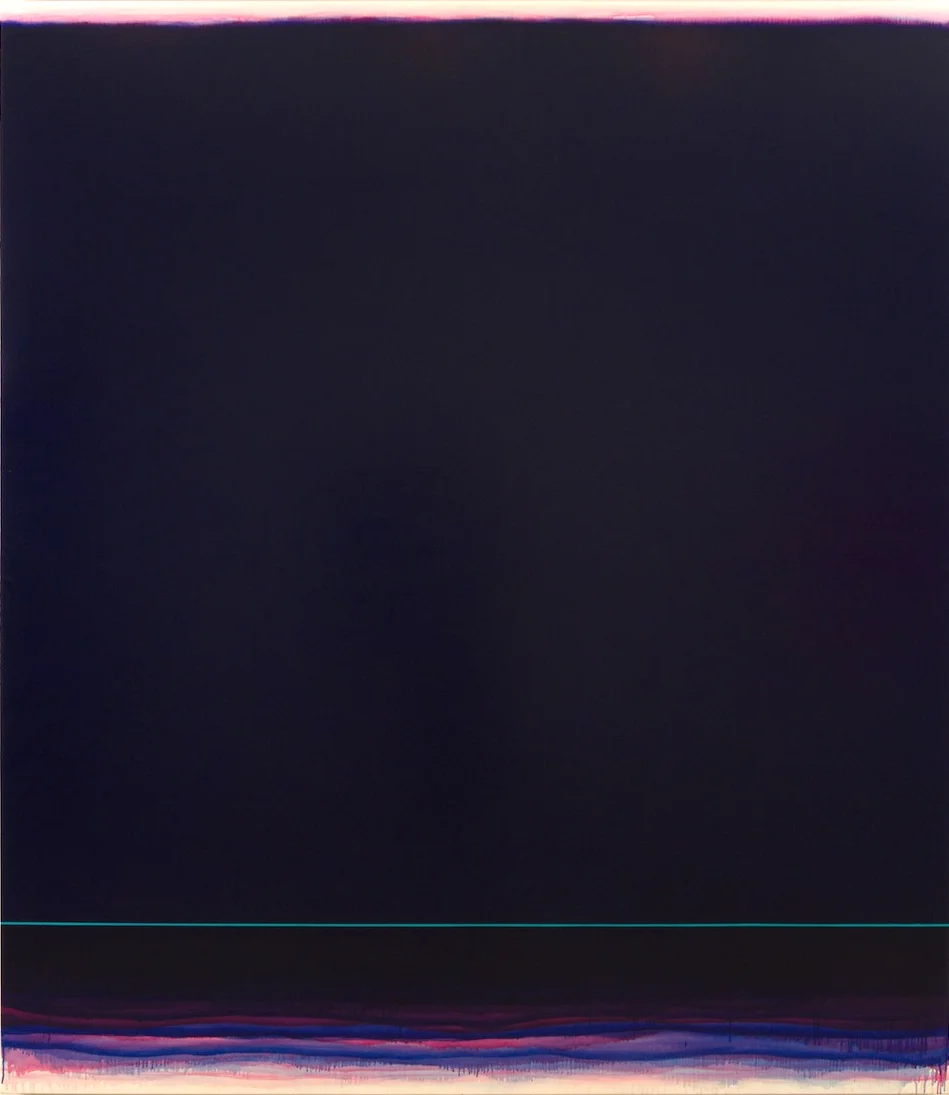 Infinite Space (blue-magenta), 2018 , Oil on linen , 96 x 82 inches