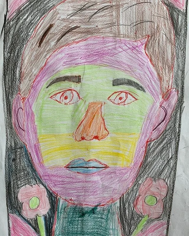 Fifth Grade Self-Portraits. Done in Quarantine