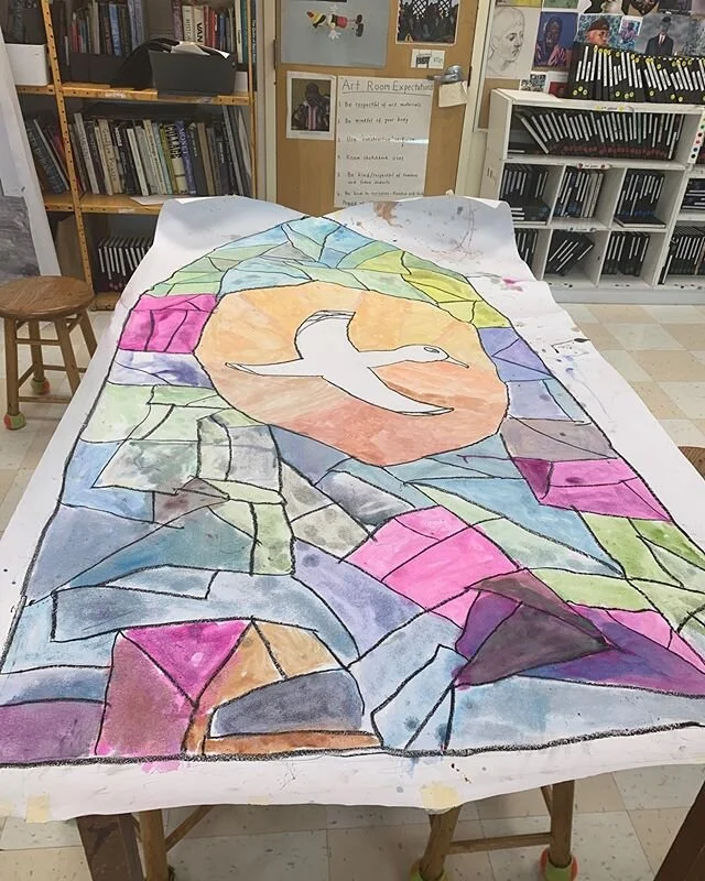 5th Grade Shakespeare set painting