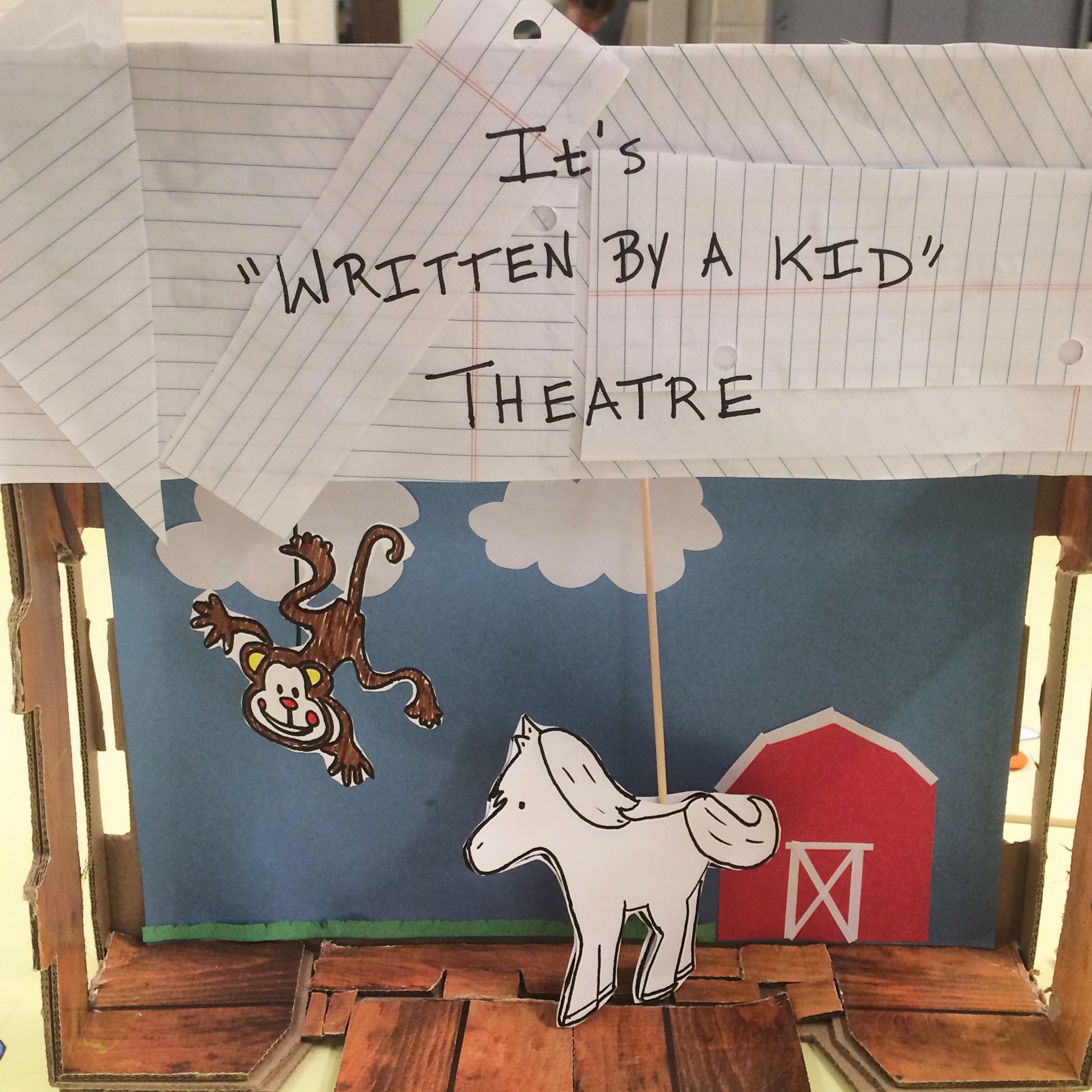  A toy theatre piece created by Aubrey in Pam Arciero's puppetry course 