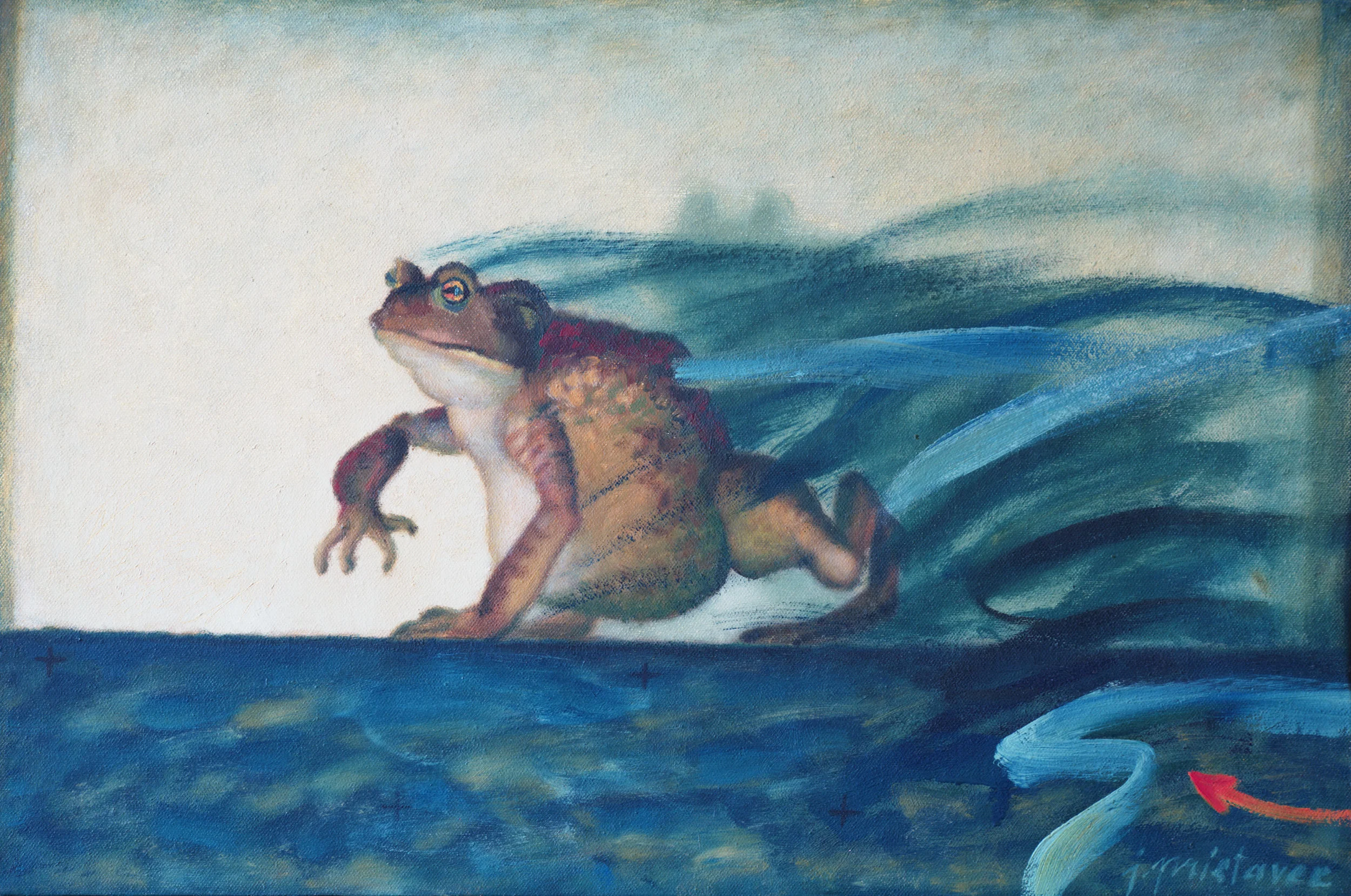 Frog / 1975 / oil on canvas / 60 x 40 cm