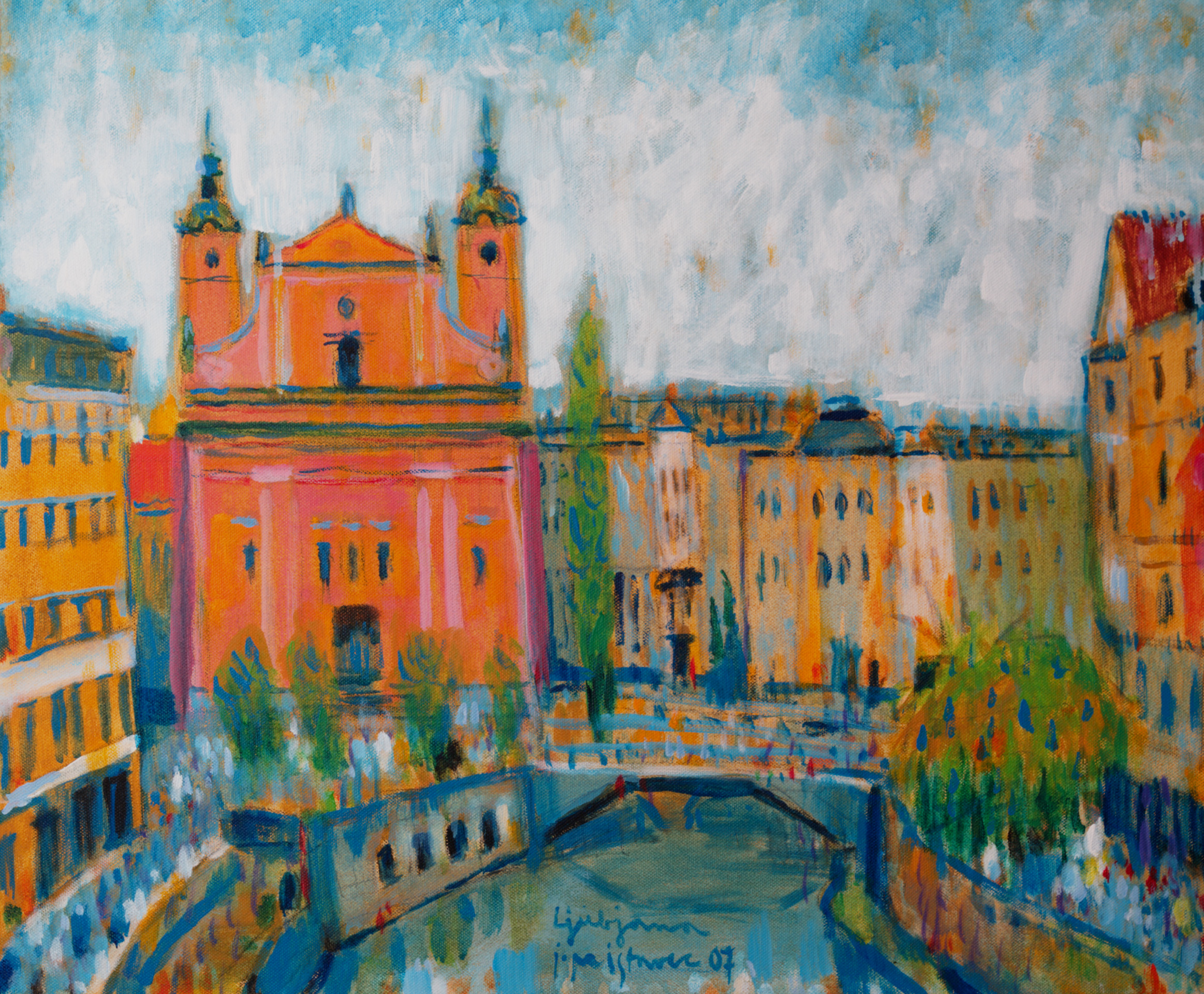 Ljubljana / 2007 / oil on canvas / 60 x 50 cm