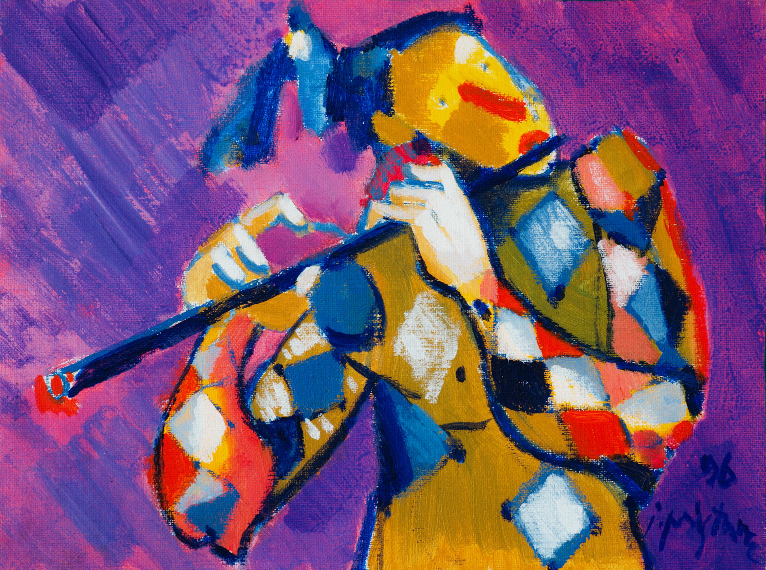 Fiddler / 1996 / oil on canvas / 40x30 cm