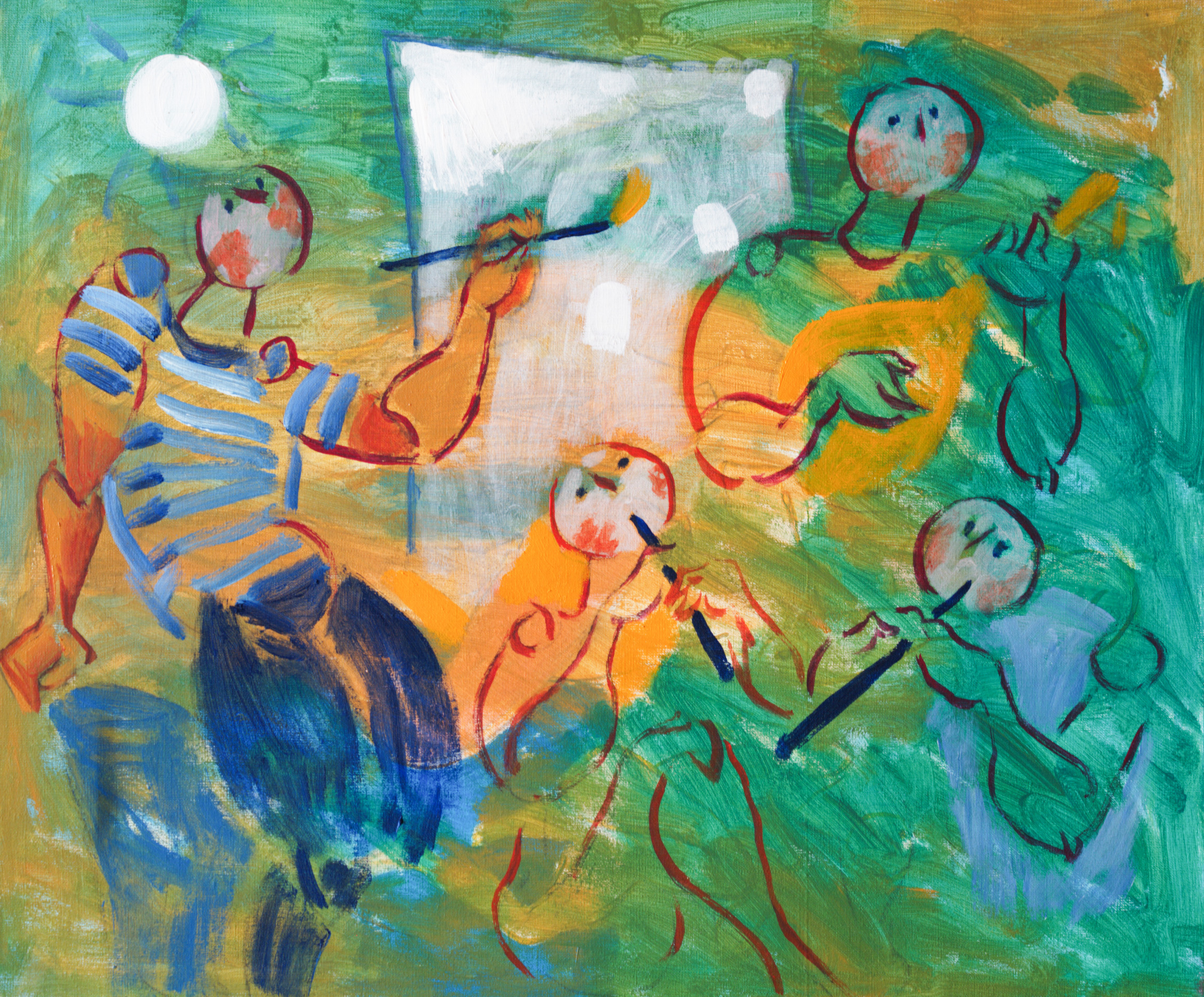 Artists / 1996 / oil on canvas / 60x50 cm
