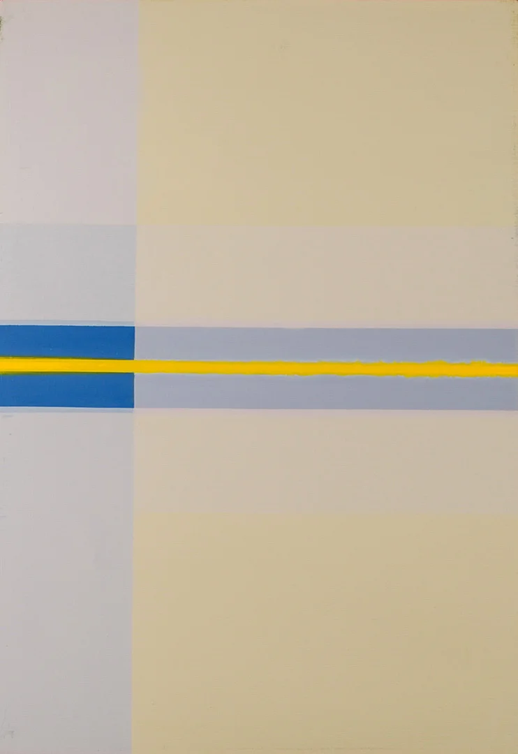 Yellow in Blue / 1979 / oil on canvas / 70 x 100 cm