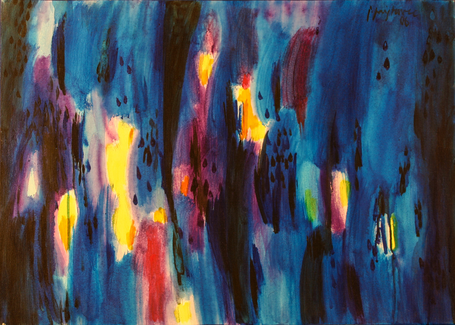 Drops II / 2006 / acryl on canvas / 70 x 50 cm