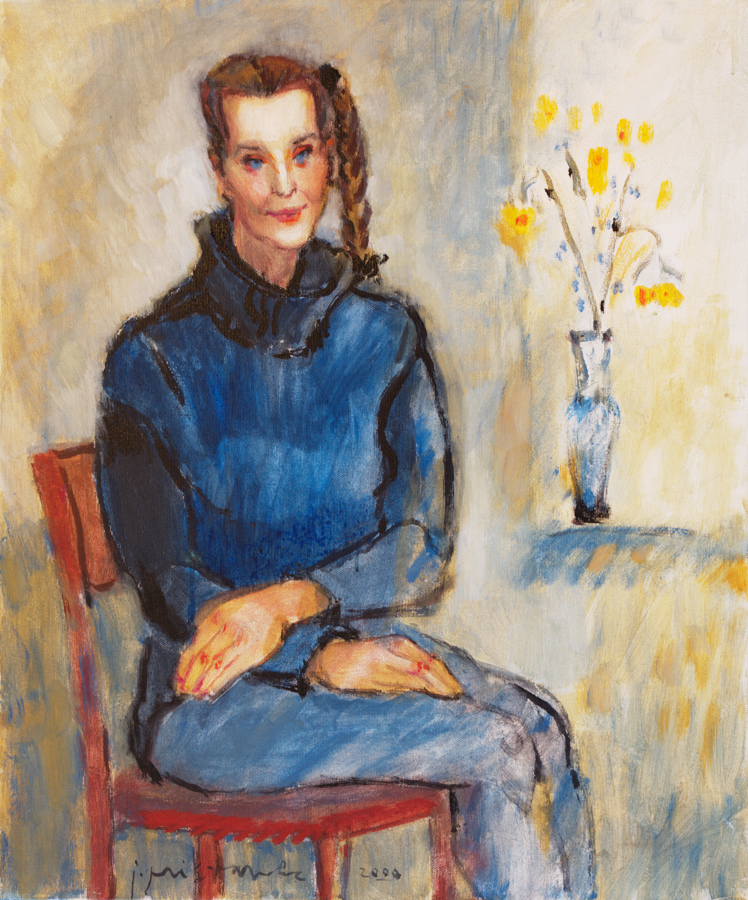 Studio portait / 2000 / acryl on canvas / 50x60 cm