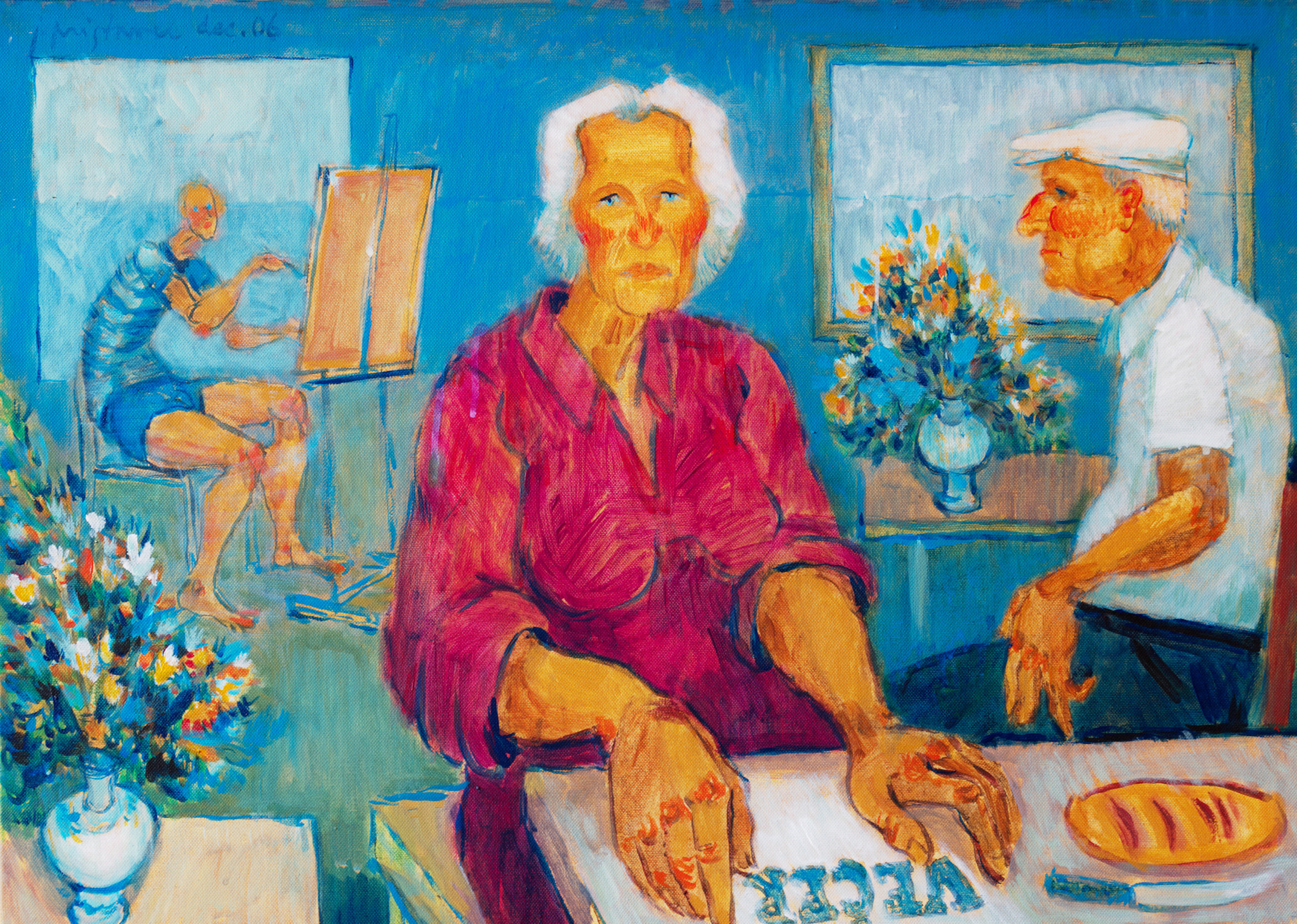 In the studio / 2006 / acryl on canvas / 70x50 cm