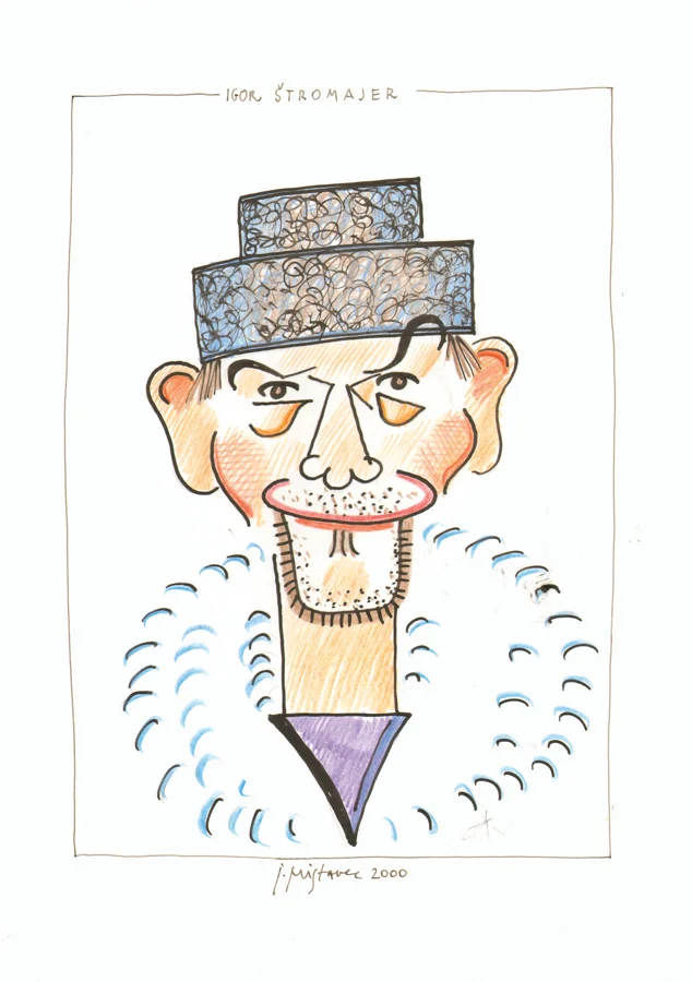 Igor Štromajer / 2000 / color pencils on paper / 30x42 cm