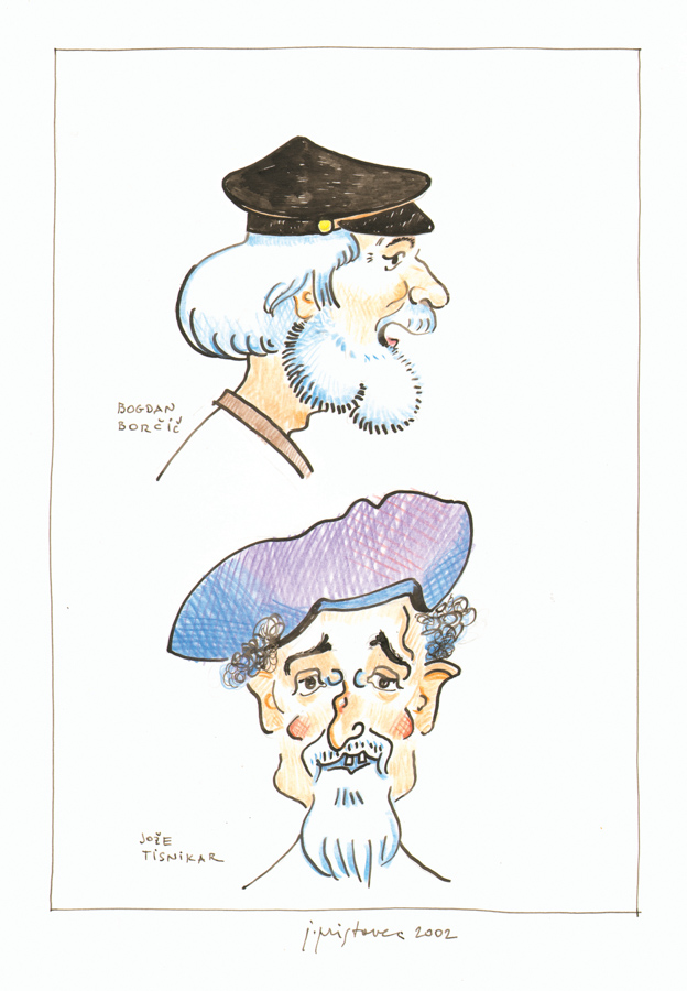Borčič & Tisnikar / 2002 / color pencils on paper / 30x42 cm