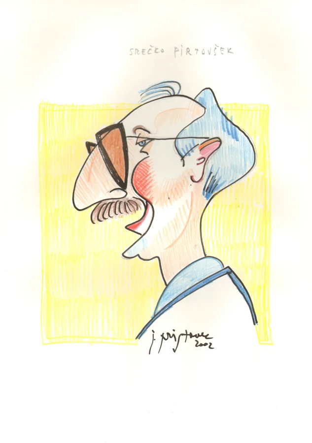 Srečko Pirtovšek / 2002 / color pencils on paper / 30x42 cm
