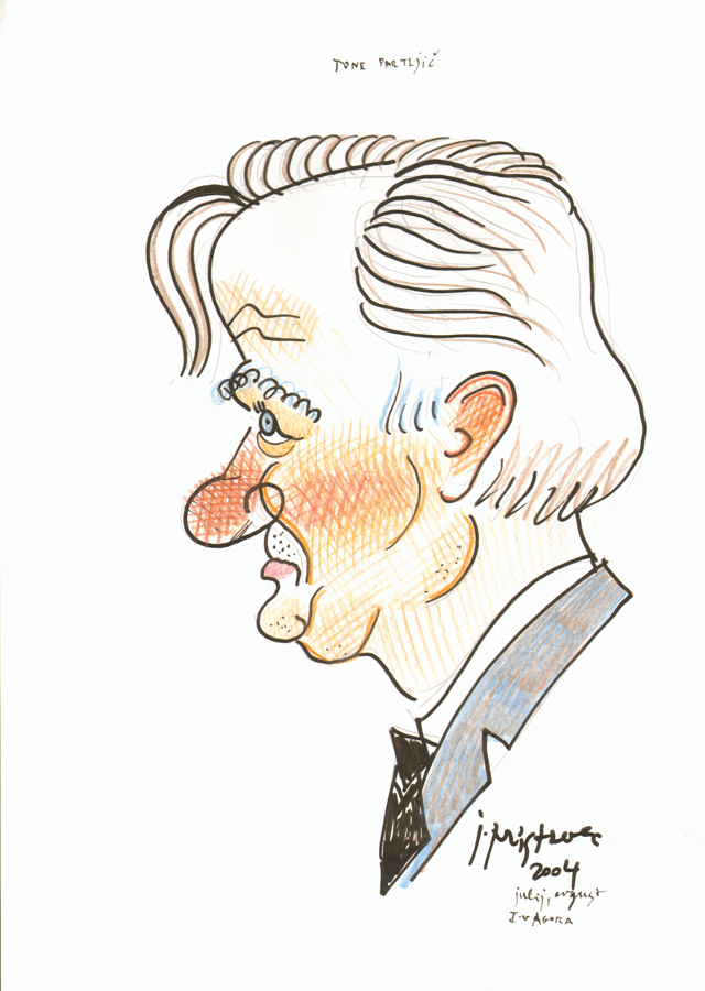 Tone Partljič / 2004 / color pencils on paper / 30x42 cm