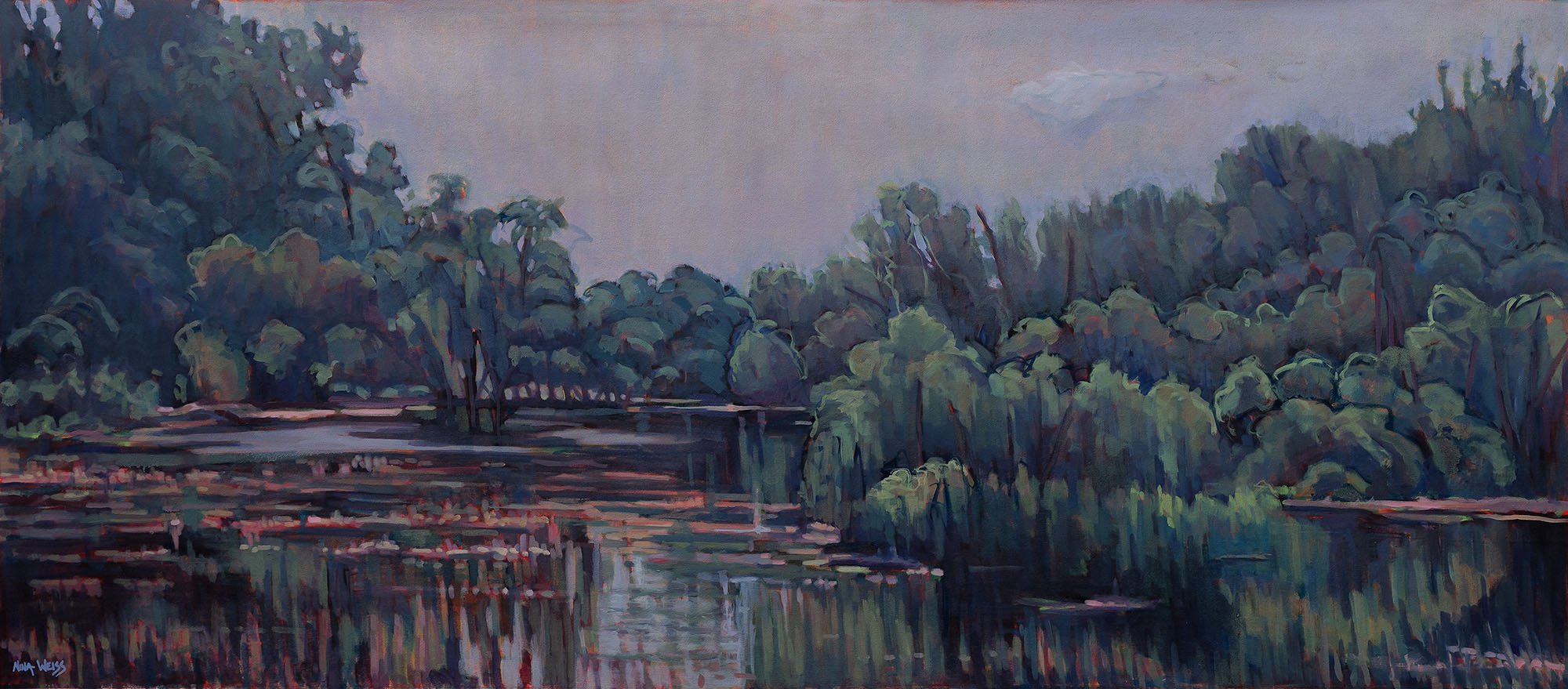 Desplaine River Reflections  28" X 64"