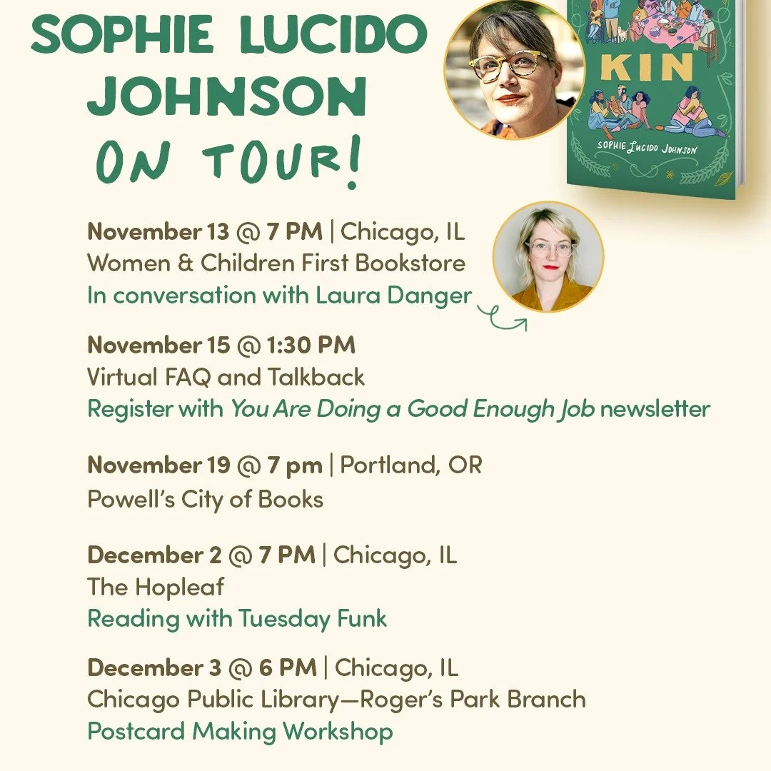 OK, "tour" isn't *quite* the right word, since I'm just going to Portland... and several neighborhoods in Chicago. But hey, if you have been thinking you'd like to support the greatest city in the world by visiting, consider a date where yo
