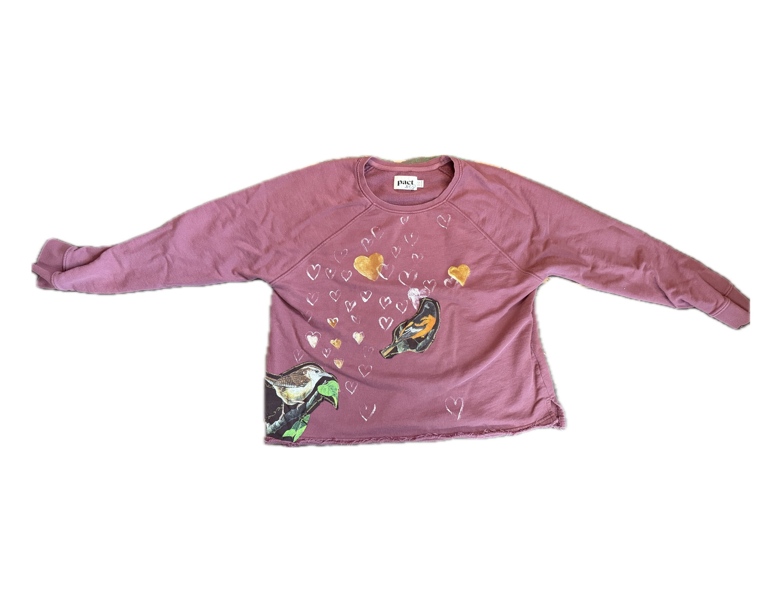 Pact Heart Sweater