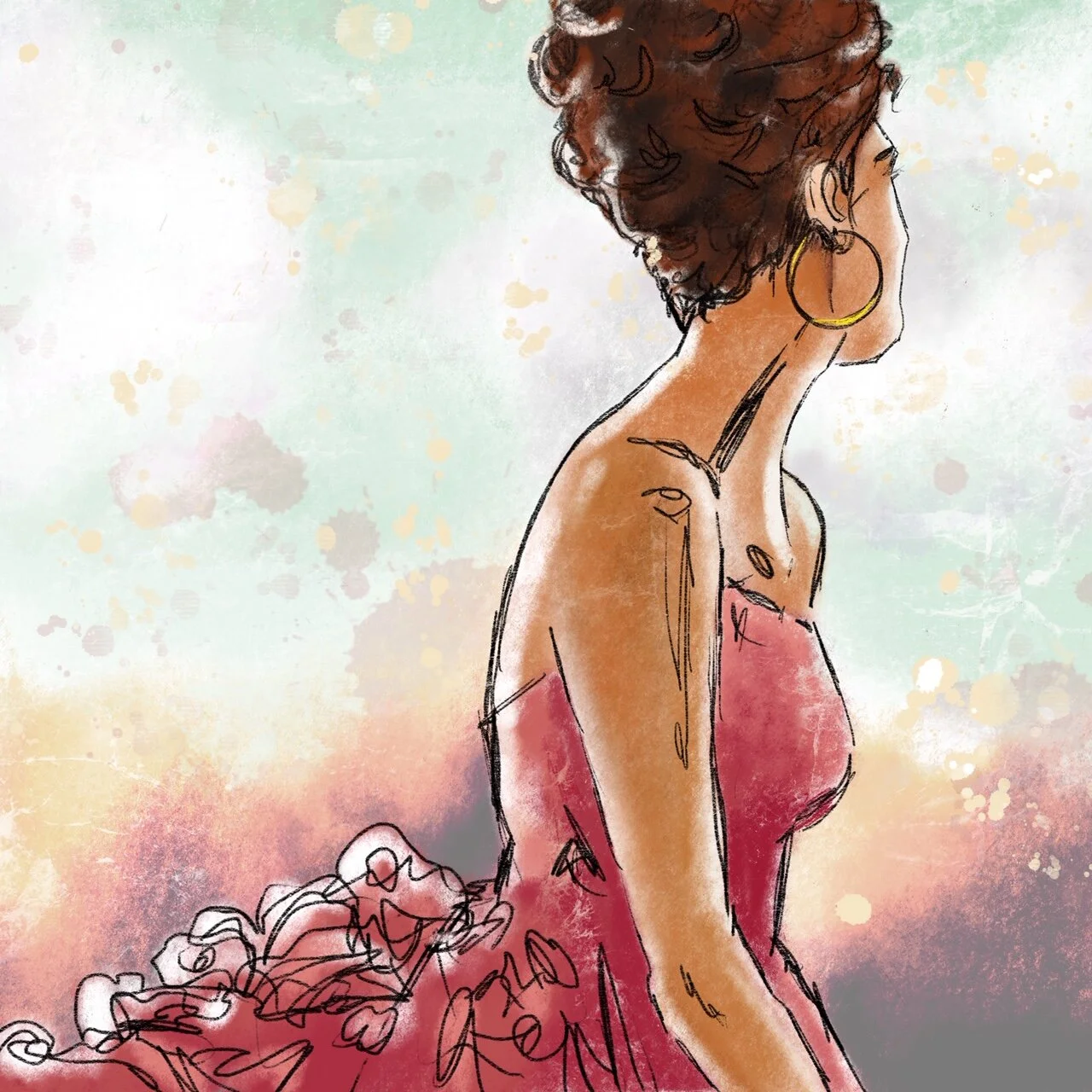 Flamenco Dancer At Rest