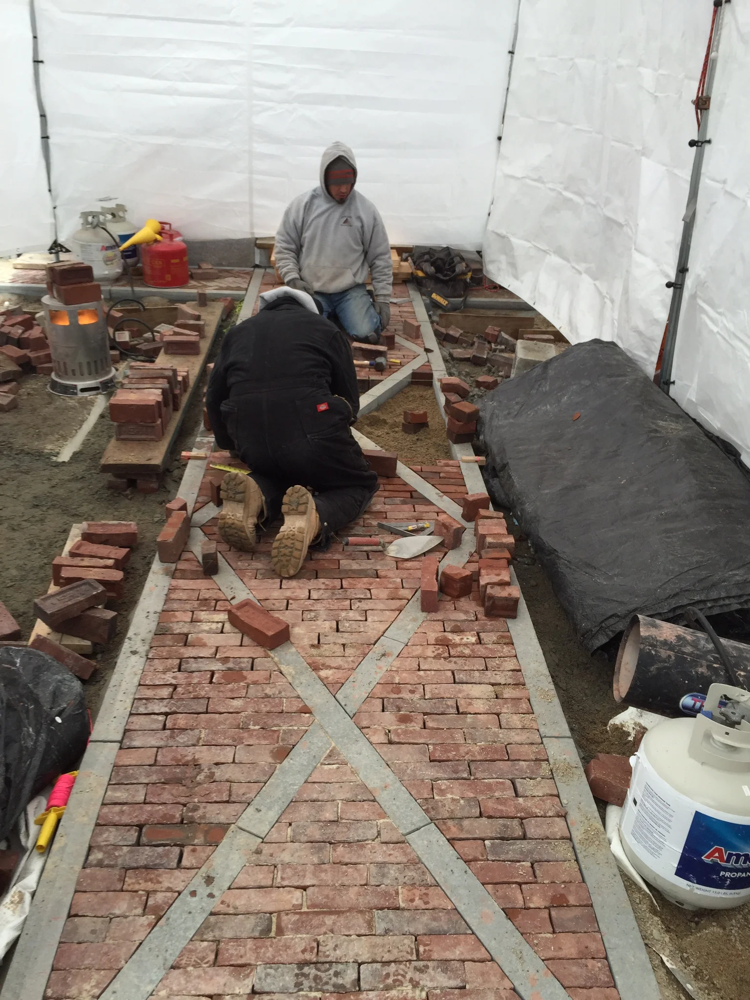 Walkway paving 