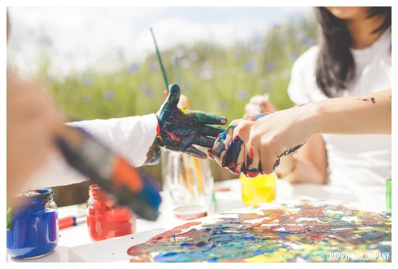 Fingerpainting Photo Shoot - the Happy Film Company