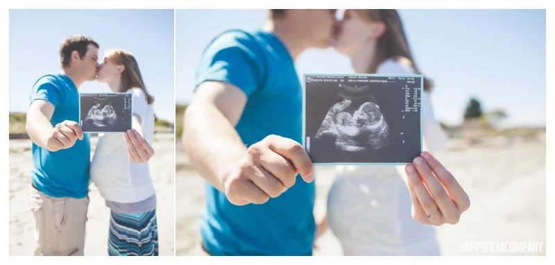 Holding Ultrasound - Seattle Maternity Photography - the Happy Film Company