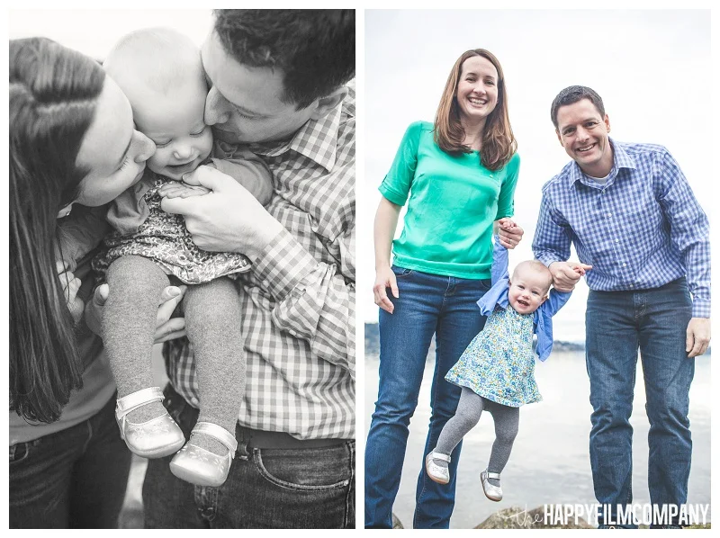 kissing baby on cheeks and swinging baby - the Happy Film Company - Seattle PEPS Group Photo Shoot