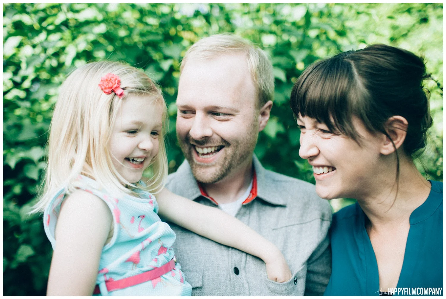 Mom and Dan with their daughter - the Happy Film Company - Seattle family photos