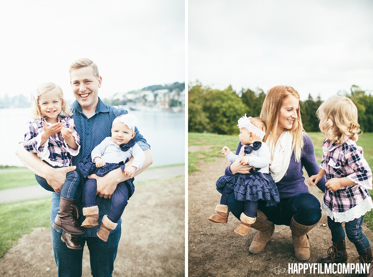 Mom and dad with their little girls - the Happy Film Company - Seattle Family Photos