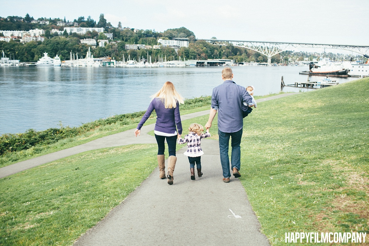 Walking by the lake - the Happy Film Company - Seattle Family Photos