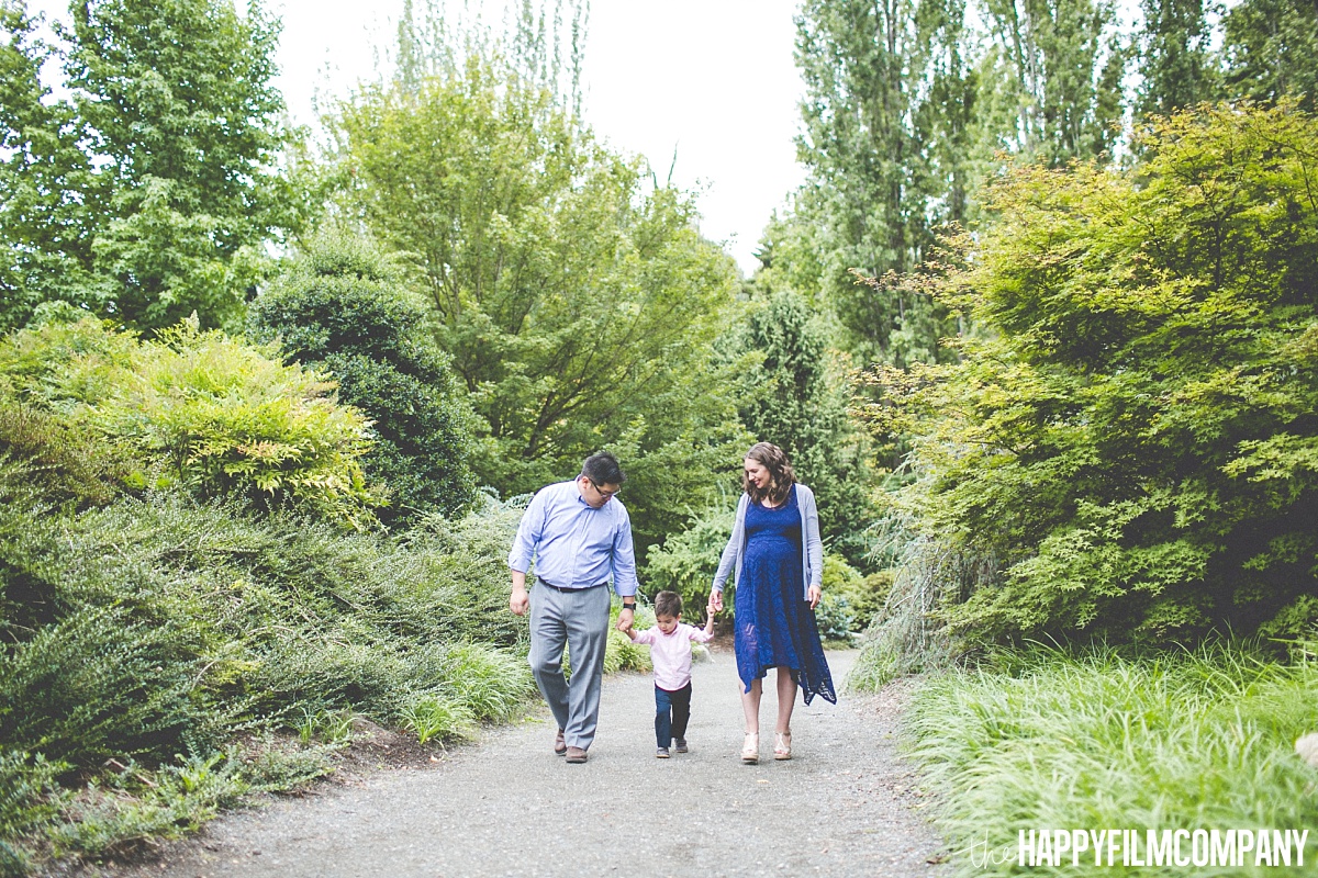 Family waling in the garden - the Happy Film Company- Seattle Family Photos
