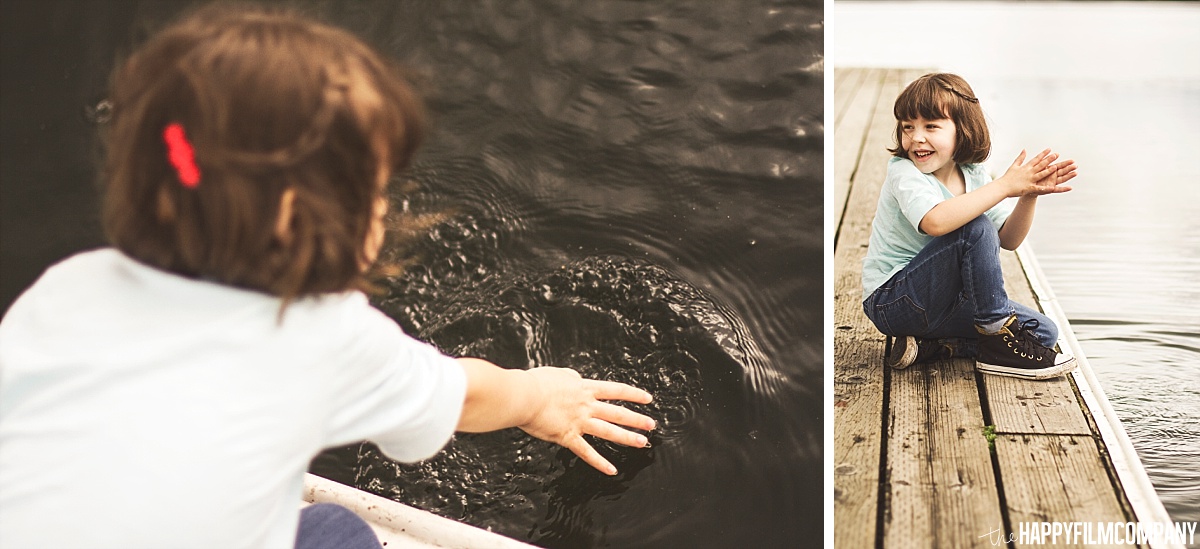 Little girl playing with water - the Happy Film Company - Seattle Family Photos