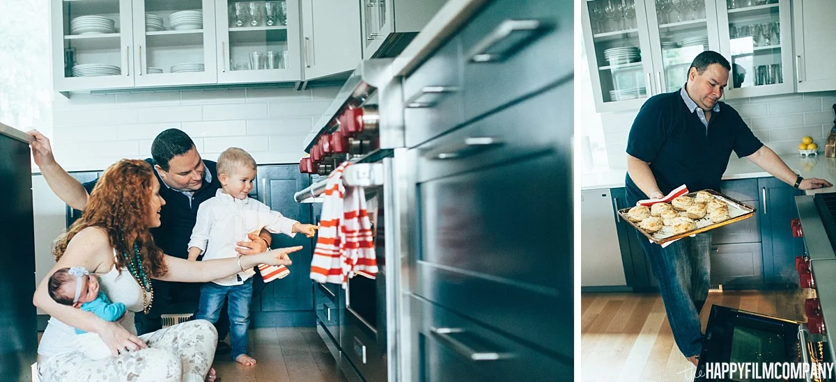 Baking biscuits - the Happy Film Company - Seattle Family Photos