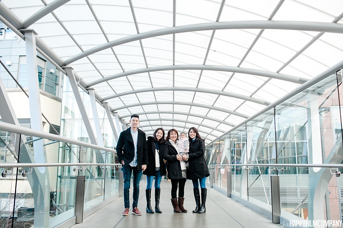 Bellevue Square Skybridge Family Photos - the Happy Film Company - Seattle Family Photos